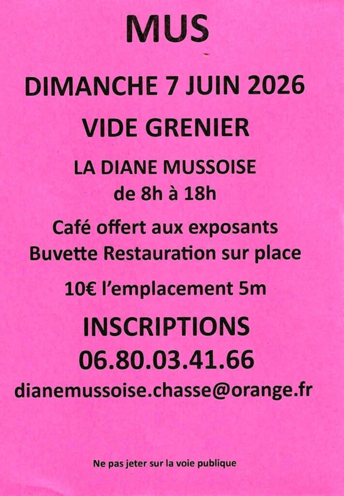 Vide-grenier à Mus !